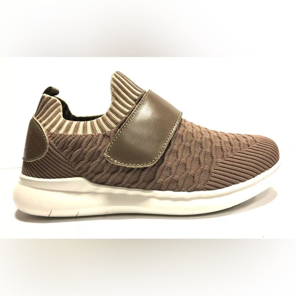Propet Travelbound Strap Sneaker Smoke Taupe, Womens Size 6-4E